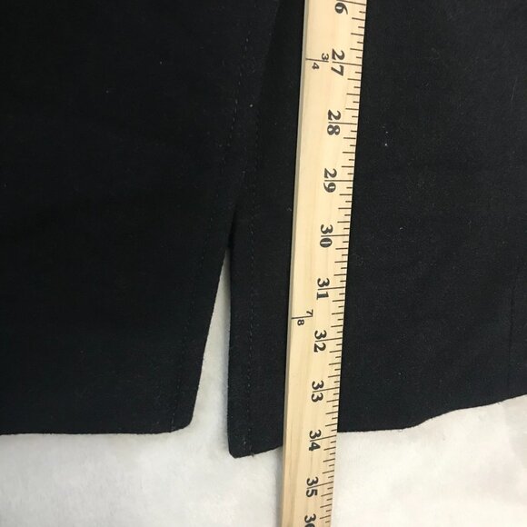 Kenneth Cole Reaction Women's Melton Wool Rayon Blend Pea Coat Noir Black Large - Picture 11 of 12